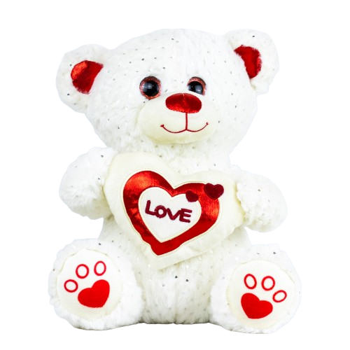 Λούτρινο Αρκουδάκι με Καρδιά 34cm